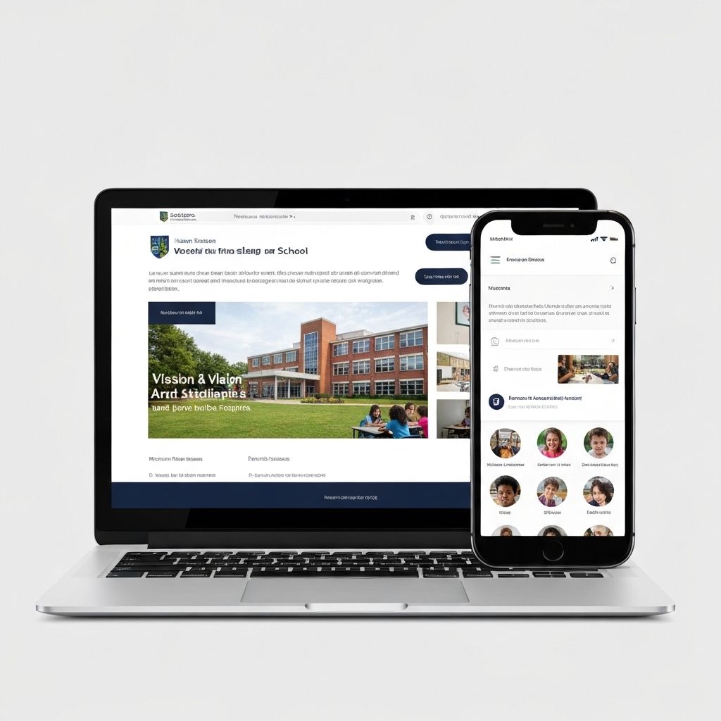 School branding materials