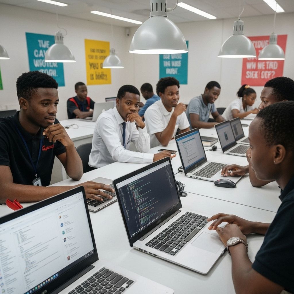 EdComrade founding team working on the original project